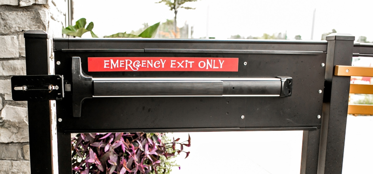 emergency push bar installation in Arroyo Grande